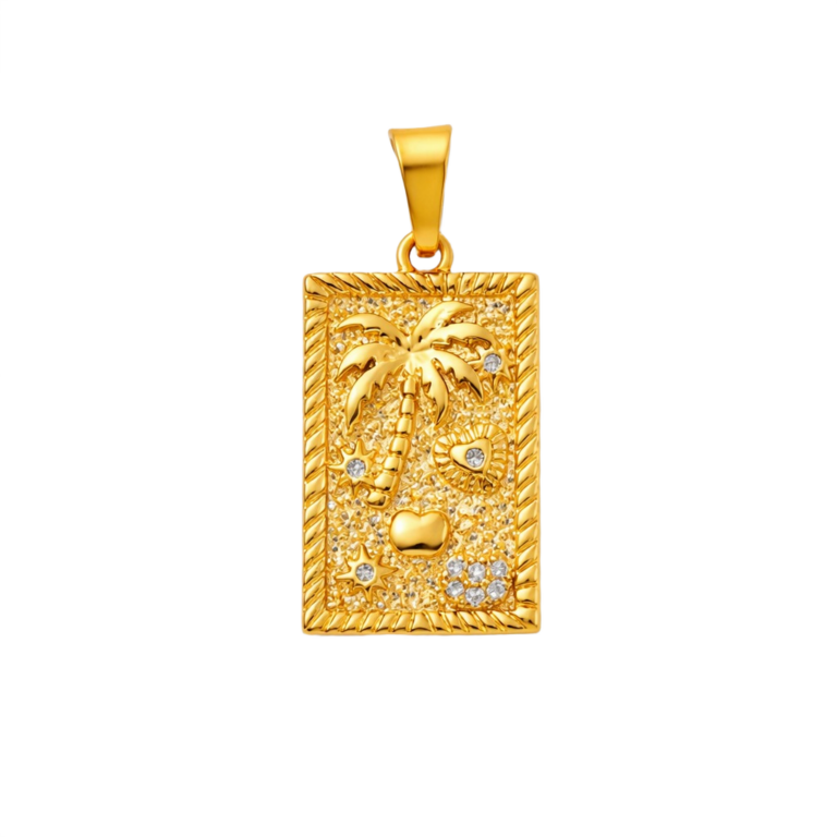 Golden Oasis Charm
