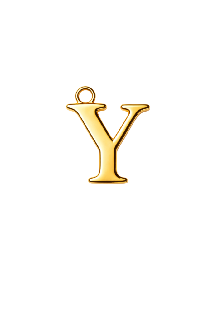 Letter Y Charm