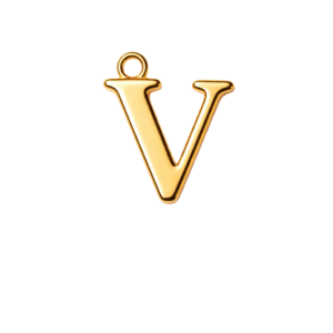 Letter V Charm