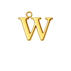 Letter W Charm