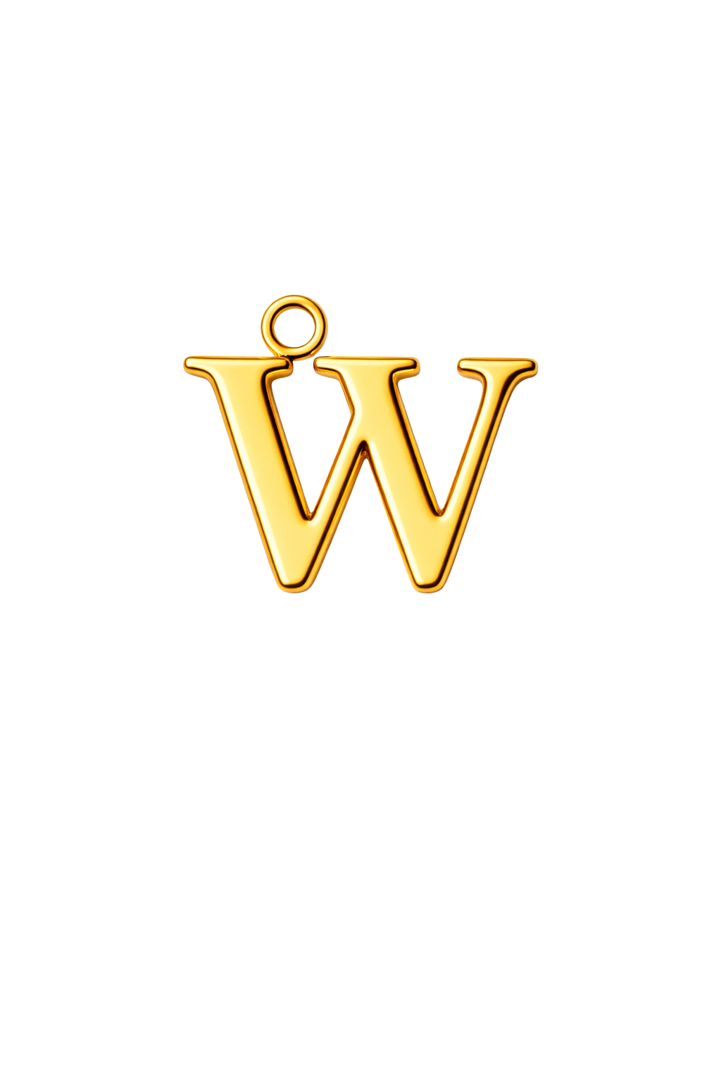 Letter W Charm
